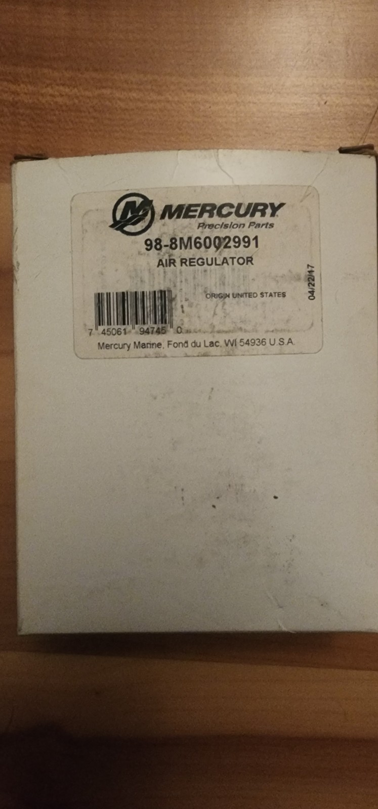 NEW OEM Mercury Air Regulator Service Kit 8M6002991 NIB NEW OEM Mercury Air Regulator Service Kit 8M6002991 NIB