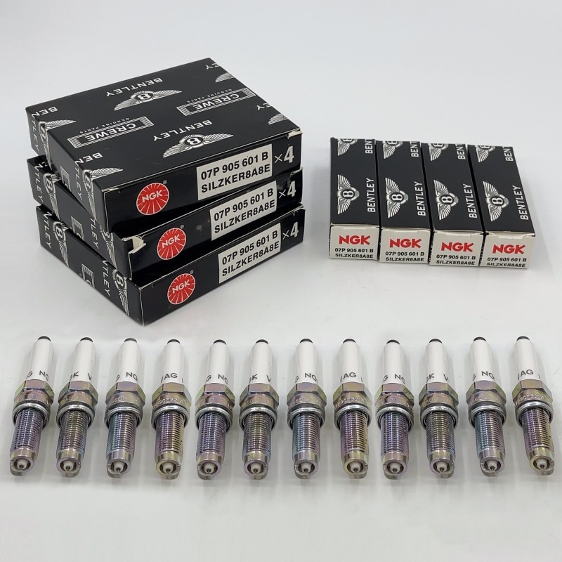12 Pcs Spark Plugs For Bentley 07P905601B W12 6.0T Bentayga Continental GT