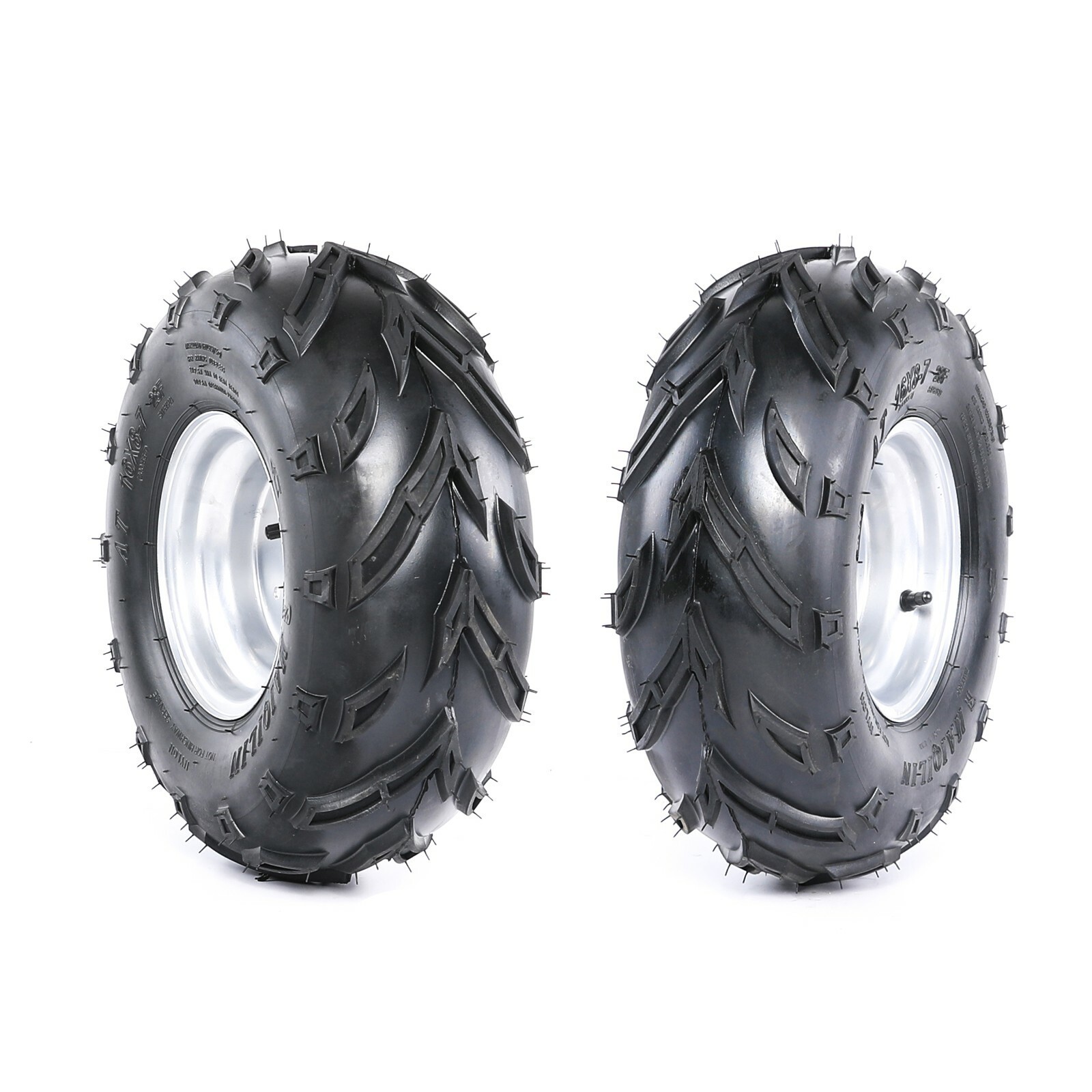 Two 16x8-7 16x8x7 16x8.00-7 Tire on Rim 3 Lug Wheel Fit Taotao ATV Go Kart Mower Two 16x8-7 16x8x7 16x8.00-7 Tire on Rim 3 Lug Wheel Fit Taotao ATV Go Kart Mower