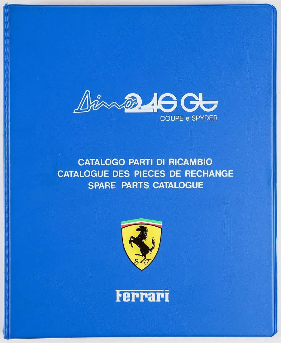 Ferrari 246 GT – Spare Parts Catalogue – Brand New REPRINT