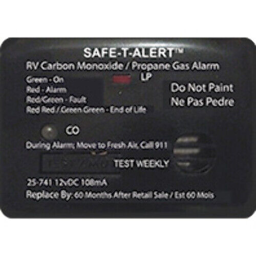 Mti Industry 12V 25 Series Safe-T-Alert Mini RV Dual Carbon Monoxide/Propane Ala