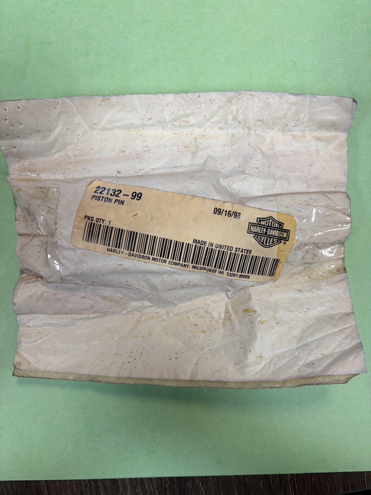 NEW GENUINE Harley Davidson Piston Pin 22132-99