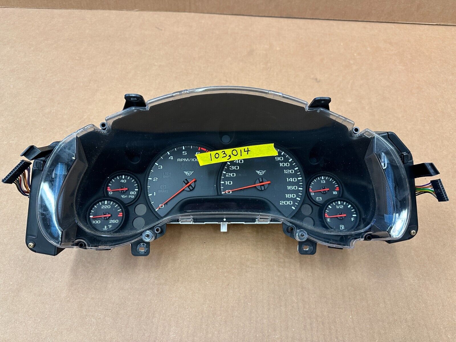 97-04 Chevrolet Corvette C5 Speedometer Instrument Cluster HUD 103k 10408309