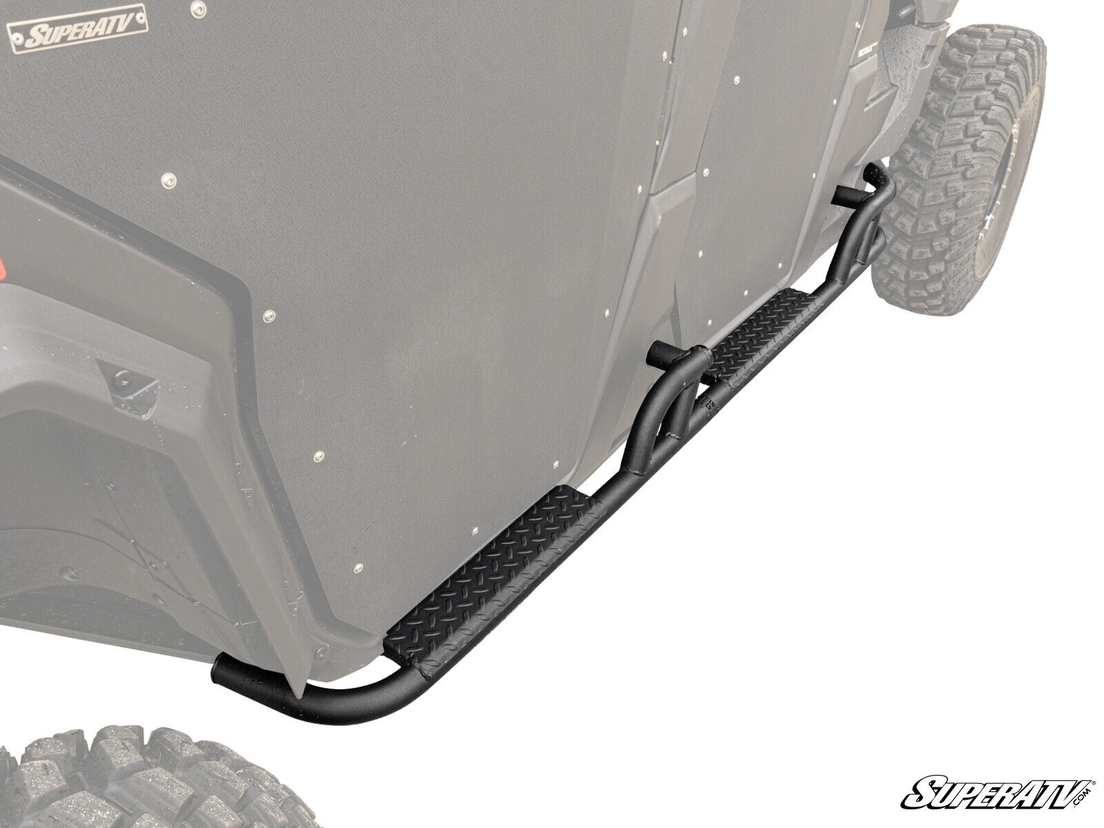 SuperATV Heavy-Duty Nerf Bars for Can-Am Defender MAX