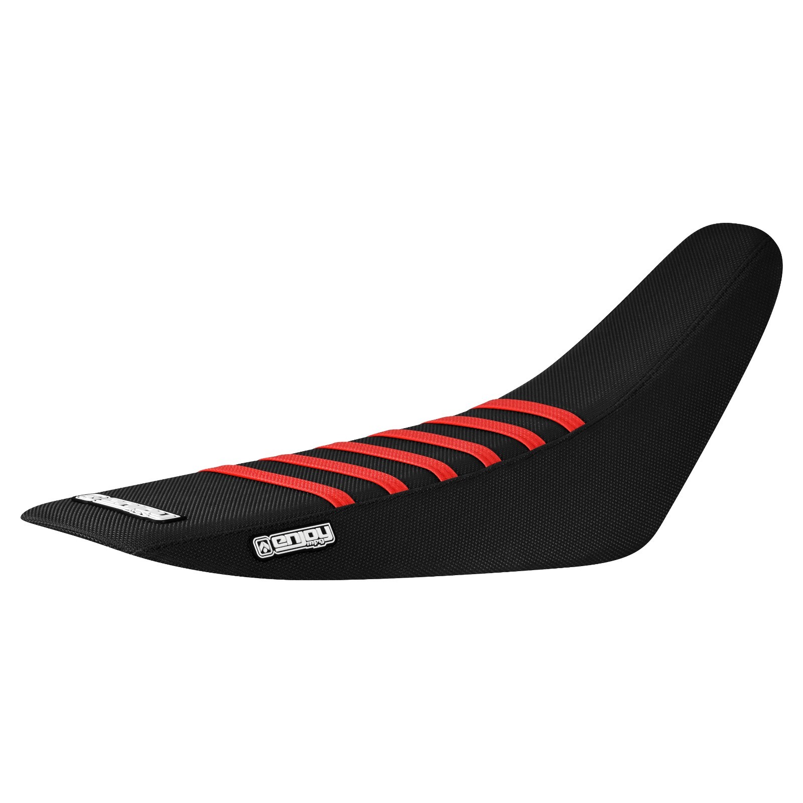 2003 - 2019 Honda CRF 150 F SEAT COVER ALL BLACK / RED RIBS by Enjoy MFG #187