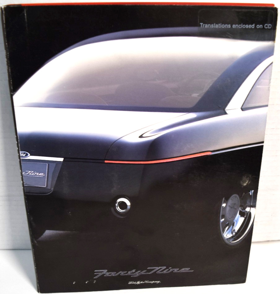 VIP brochure brochure press kit Ford Fortynine Concept 2001 with slides/CD *RARE VIP brochure brochure press kit Ford Fortynine Concept 2001 with slides/CD *RARE