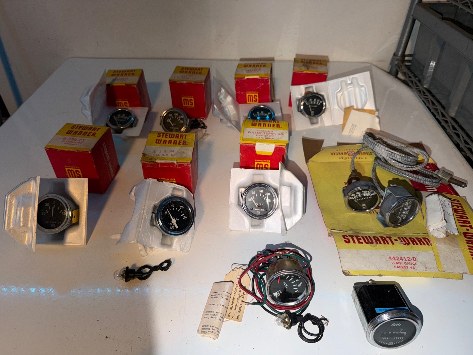 LOT OF STEWART WARNER GAUGES PLEASE READ
