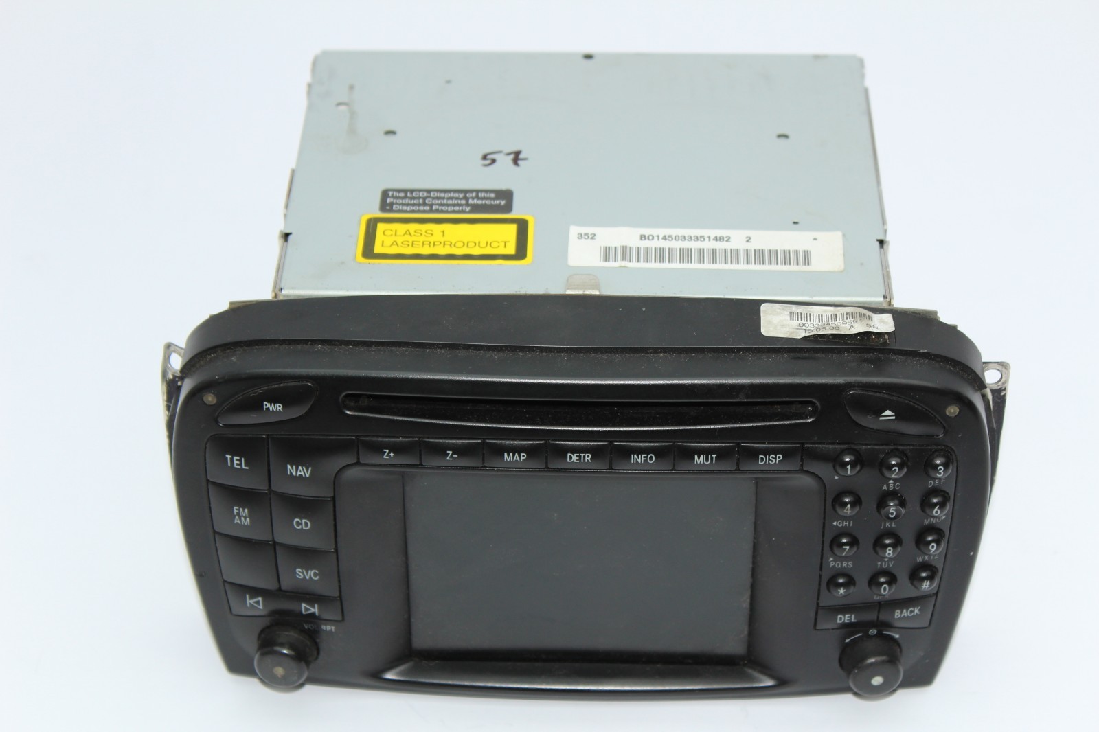 ❌FOR PARTS❌ 2003-2004 Mercedes R230 SL500 Navigation Radio Command Head Unit