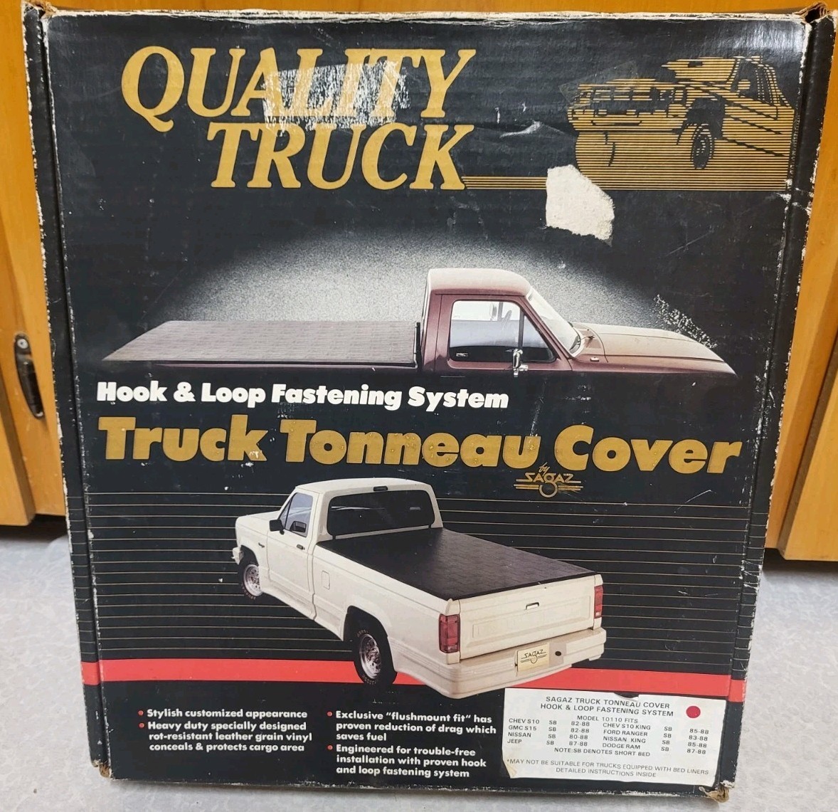 VINTAGE Sagaz Truck Tonneau Cover 1980s NEW OLD STOCK IN BOX , See Truck List VINTAGE Sagaz Truck Tonneau Cover 1980s NEW OLD STOCK IN BOX , See Truck List
