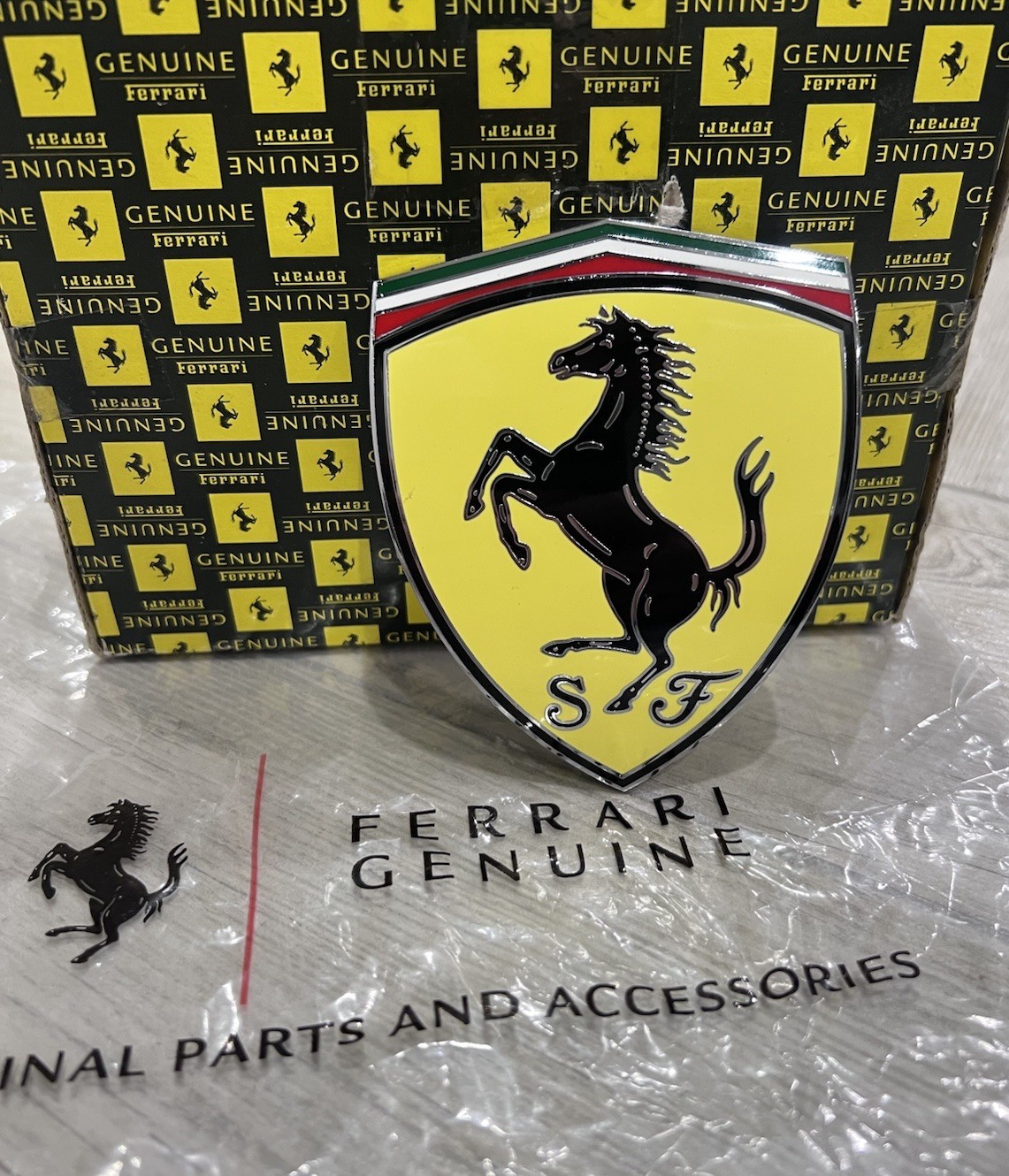 Ferrari 458 Italia Spider Speciale Fender Shield Badge Emblem 82746100 Ferrari 458 Italia Spider Speciale Fender Shield Badge Emblem 82746100