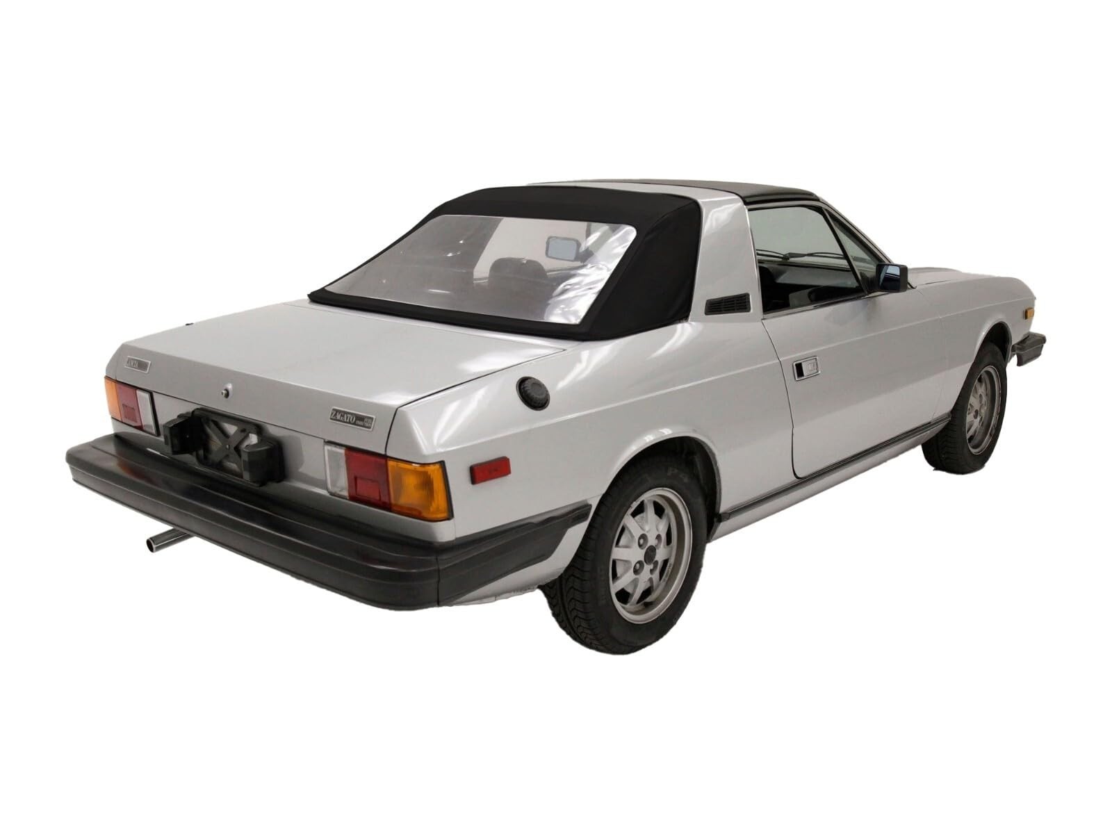Fits Lancia Zagato 1979-82 Soft Top Premium Canvas Cloth Black Fits Lancia Zagato 1979-82 Soft Top Premium Canvas Cloth Black