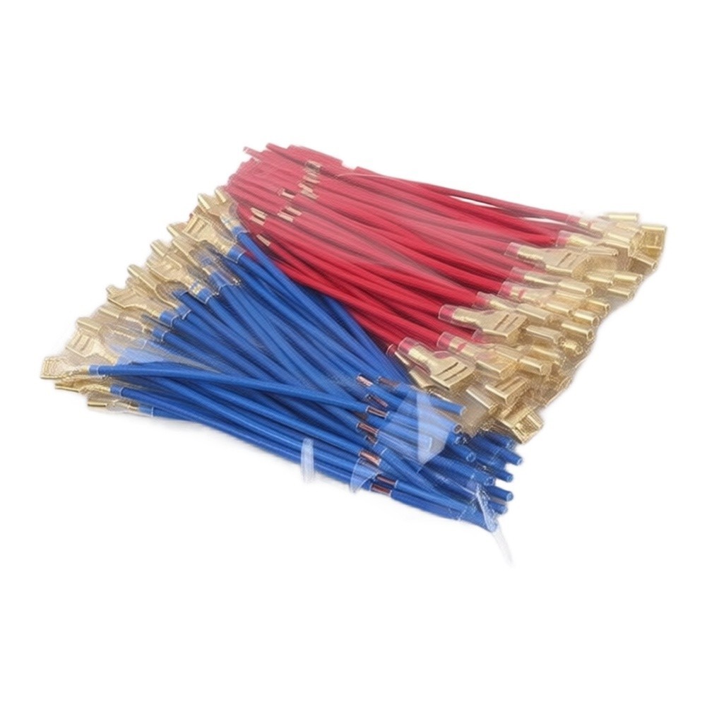 Red Blue Pure Speaker Cable 6.3mm Terminal for Automotive Audio