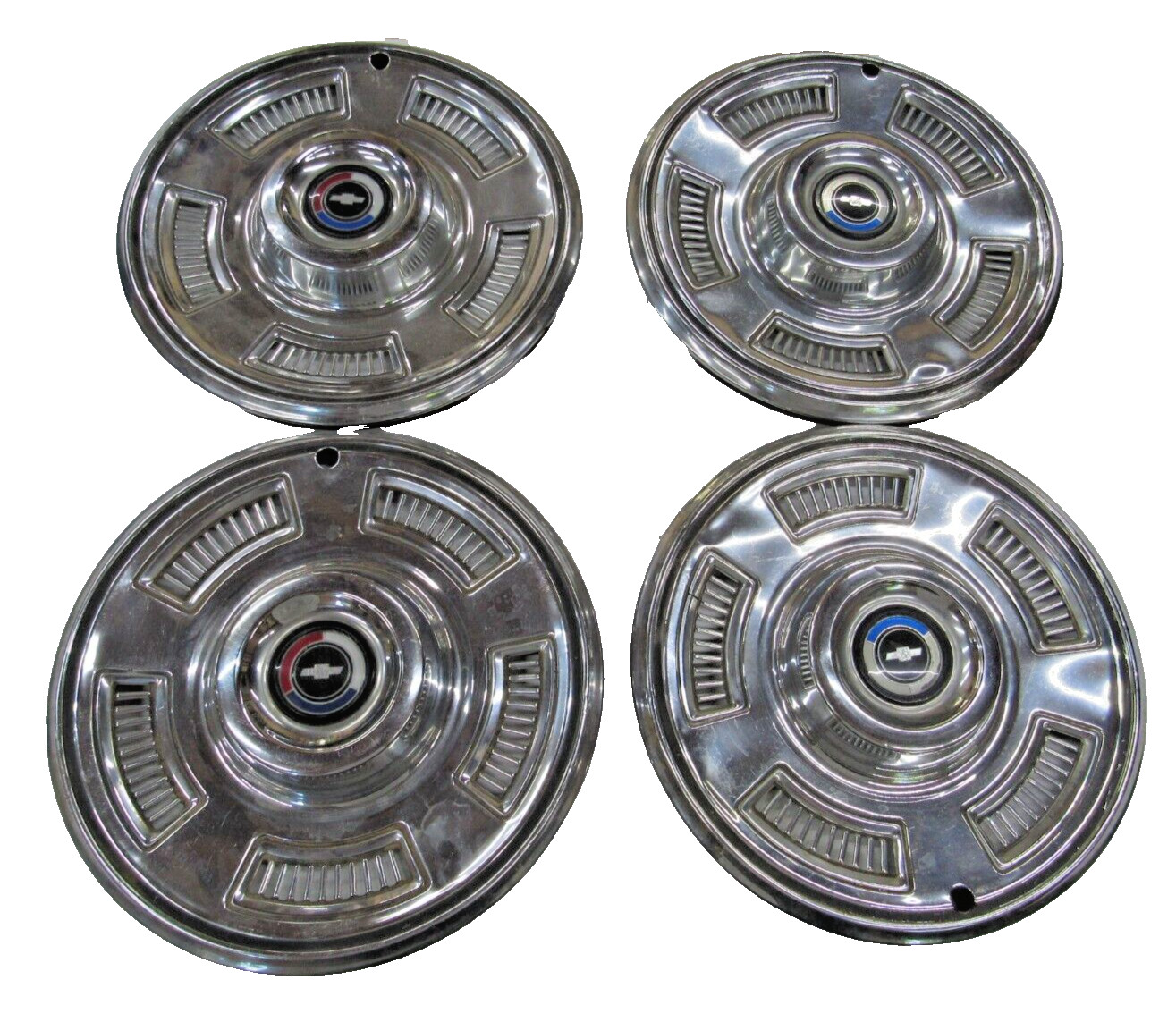 Sey Of 4 Vintage 1960's Chevelle Chevrolet Chevy  Hub Caps