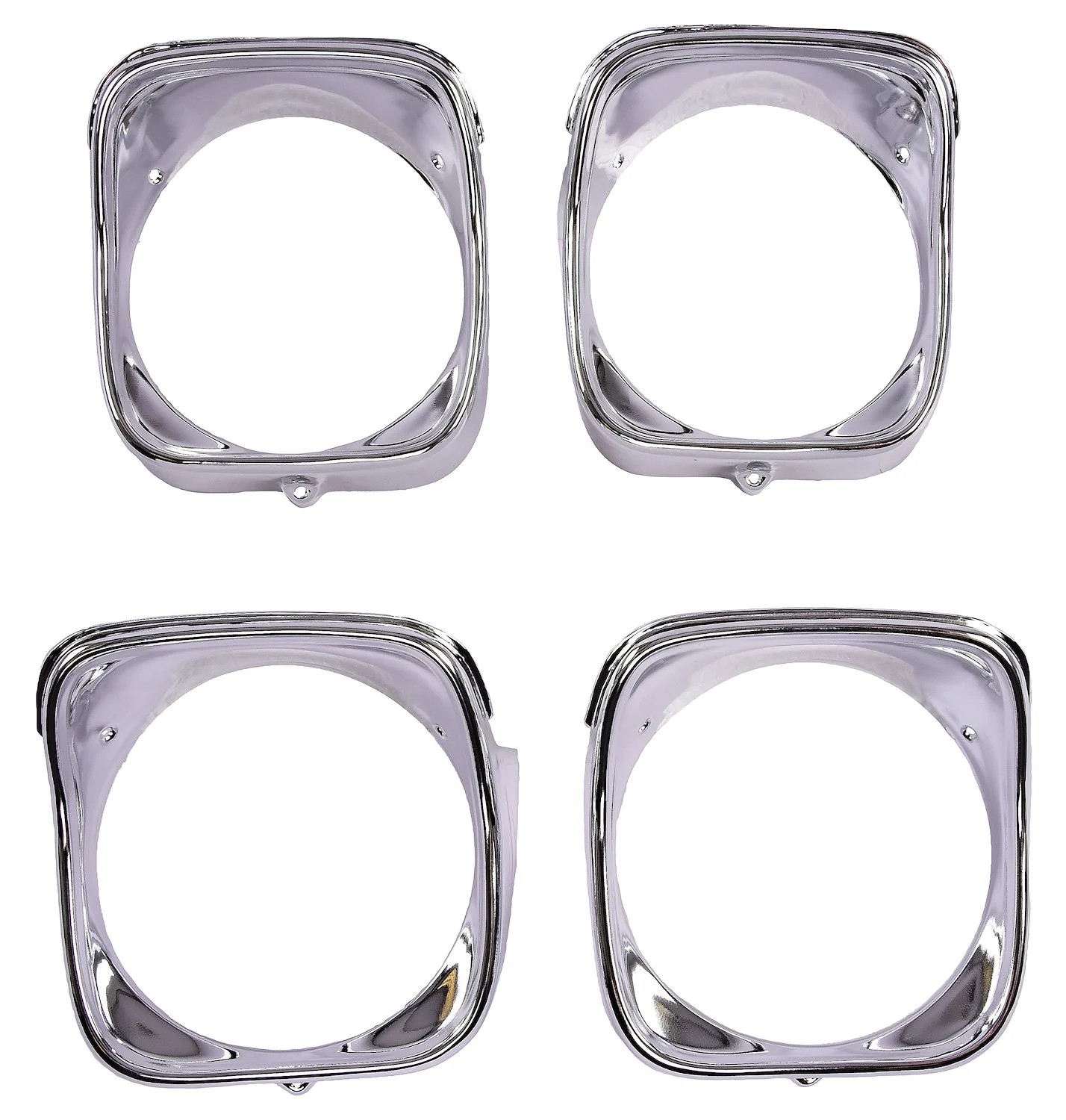JEGS Headlight Bezels for 1968 Chevrolet Chevelle, El Camino