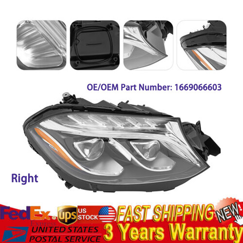 LED Headlight For 2017-2019 Mercedes-Benz GLS 350d/GLS 450 Right Passenger Side