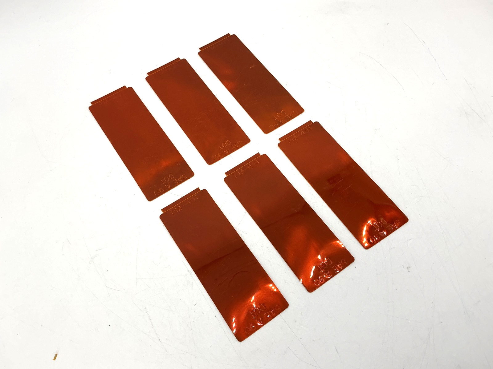 Lot of 6 New PM-491 Amber Rectangular Adhesive Trailer Reflector ASE A 90 DOT Lot of 6 New PM-491 Amber Rectangular Adhesive Trailer Reflector ASE A 90 DOT