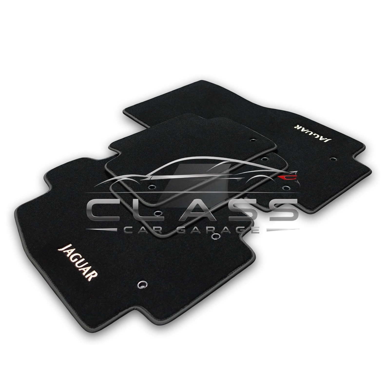 Custom Fit Carpet Floor Mats for Jaguar All Models Premium Black Set