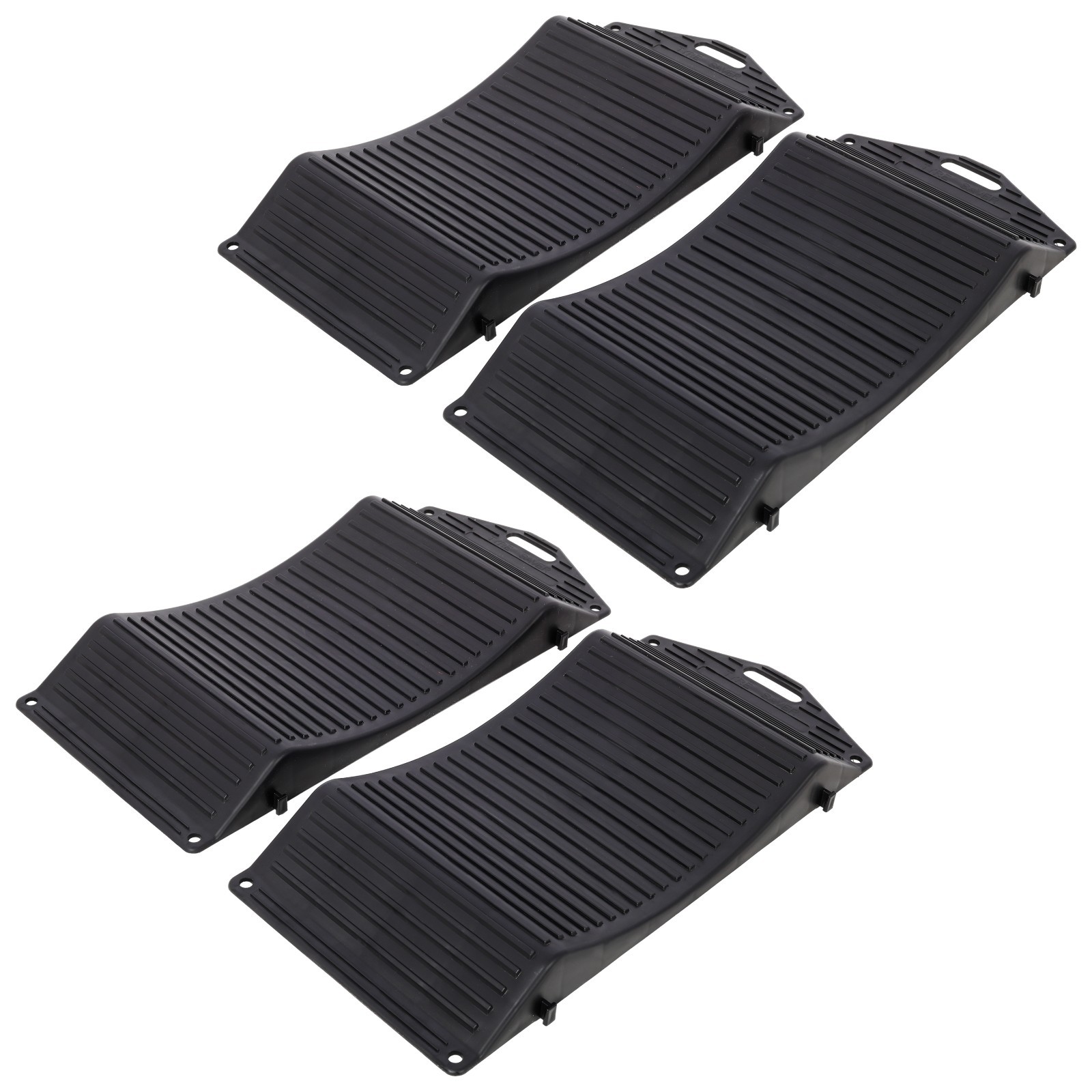 4PACK Tire Saver Ramps, Wheels Tire Saver Ramps, Anti-Slip Hard Plastic Design