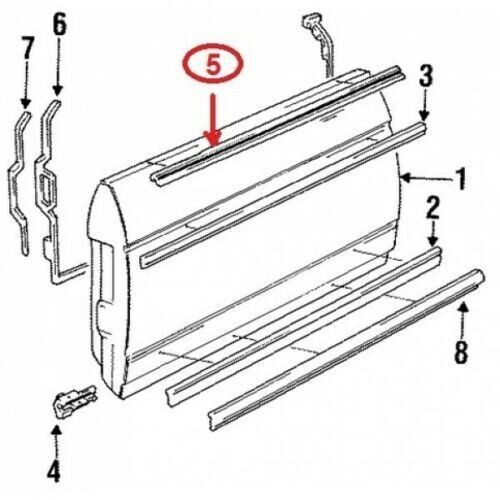 Windows Scraper Belt Gasket Seals Brush 2Pc for Mercedes Benz R107 C107 SL 71-82