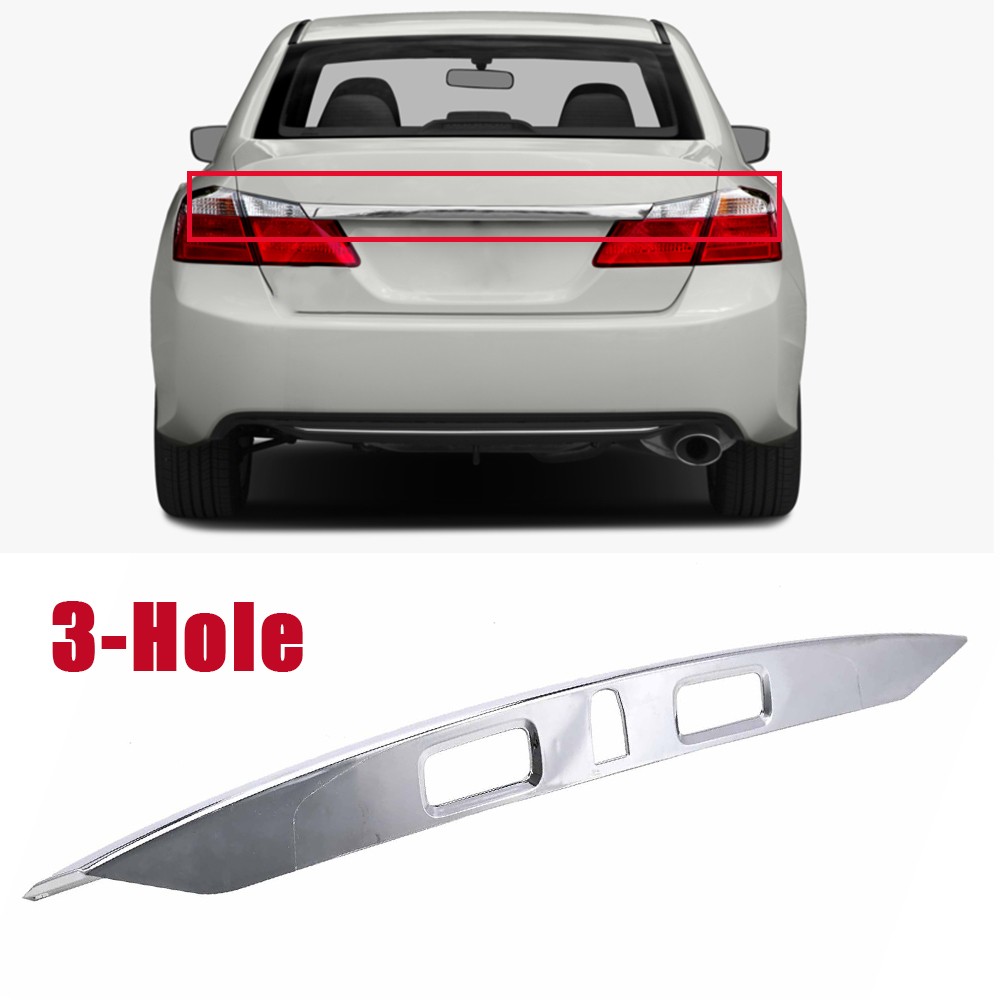 Rear License Garnish Molding Chrome Trunk Trims For 2013 2014 2015 Honda Accord
