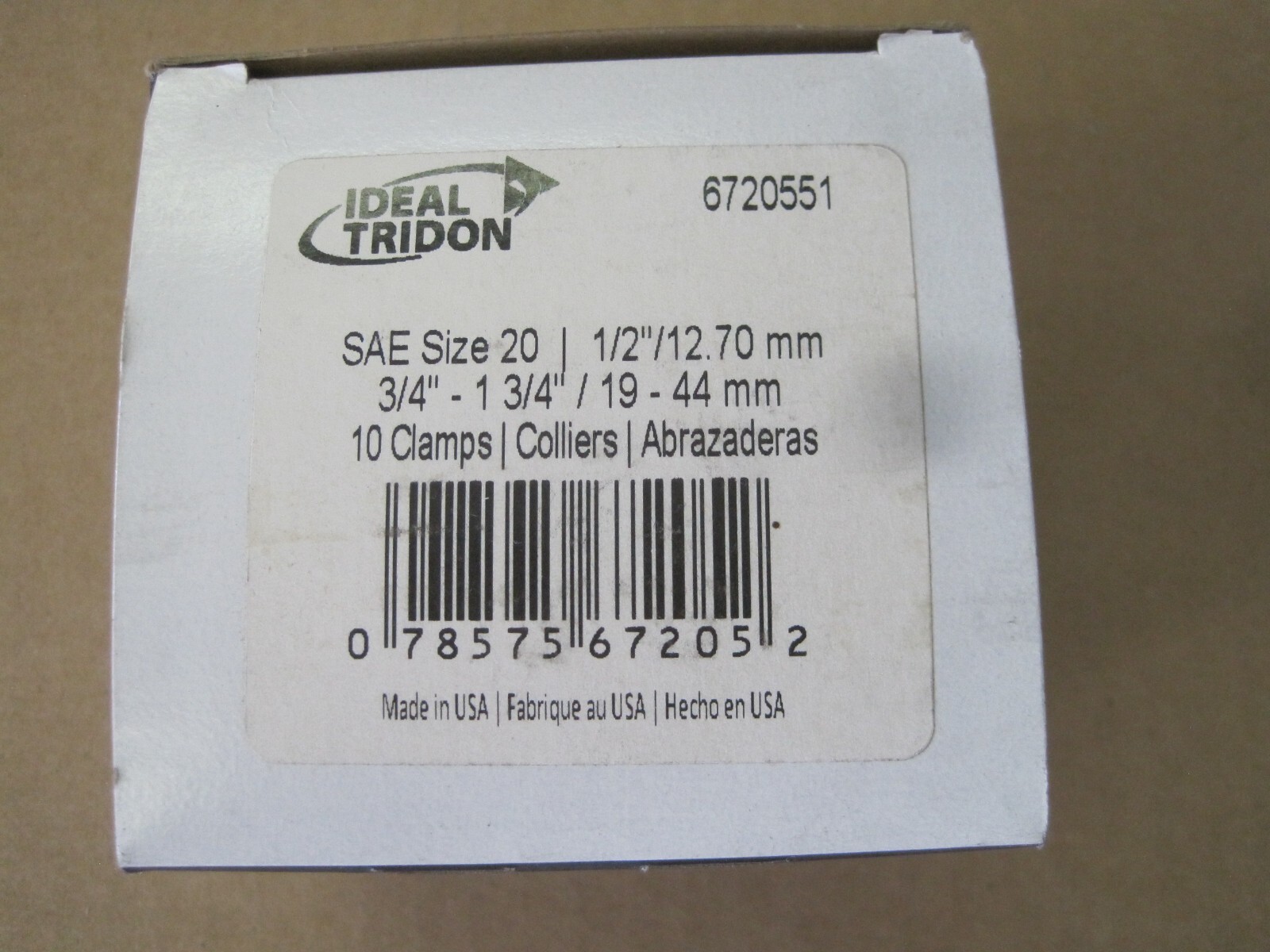 Box of 10 Ideal-Tridon 6720551 \'67-5 Series\' 1/2\