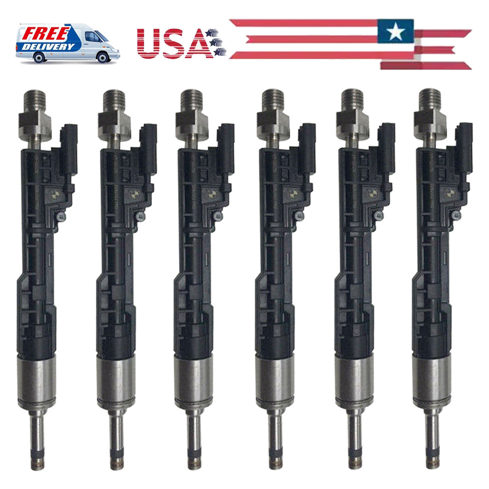 Set of 6 fuel Injector For BMW X1 X3 X4 X5 X6 Z4 Roadster E70 E71 E72 0261500109