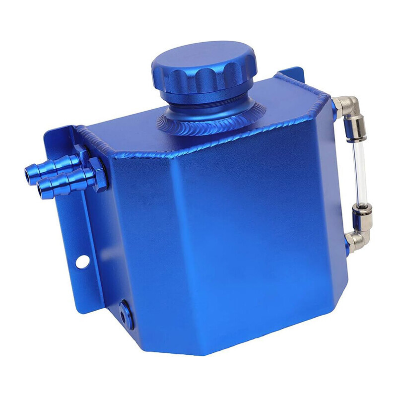 New 1L Aluminum Radiator Coolant Overflow Bottle Recovery Water Tank Universal