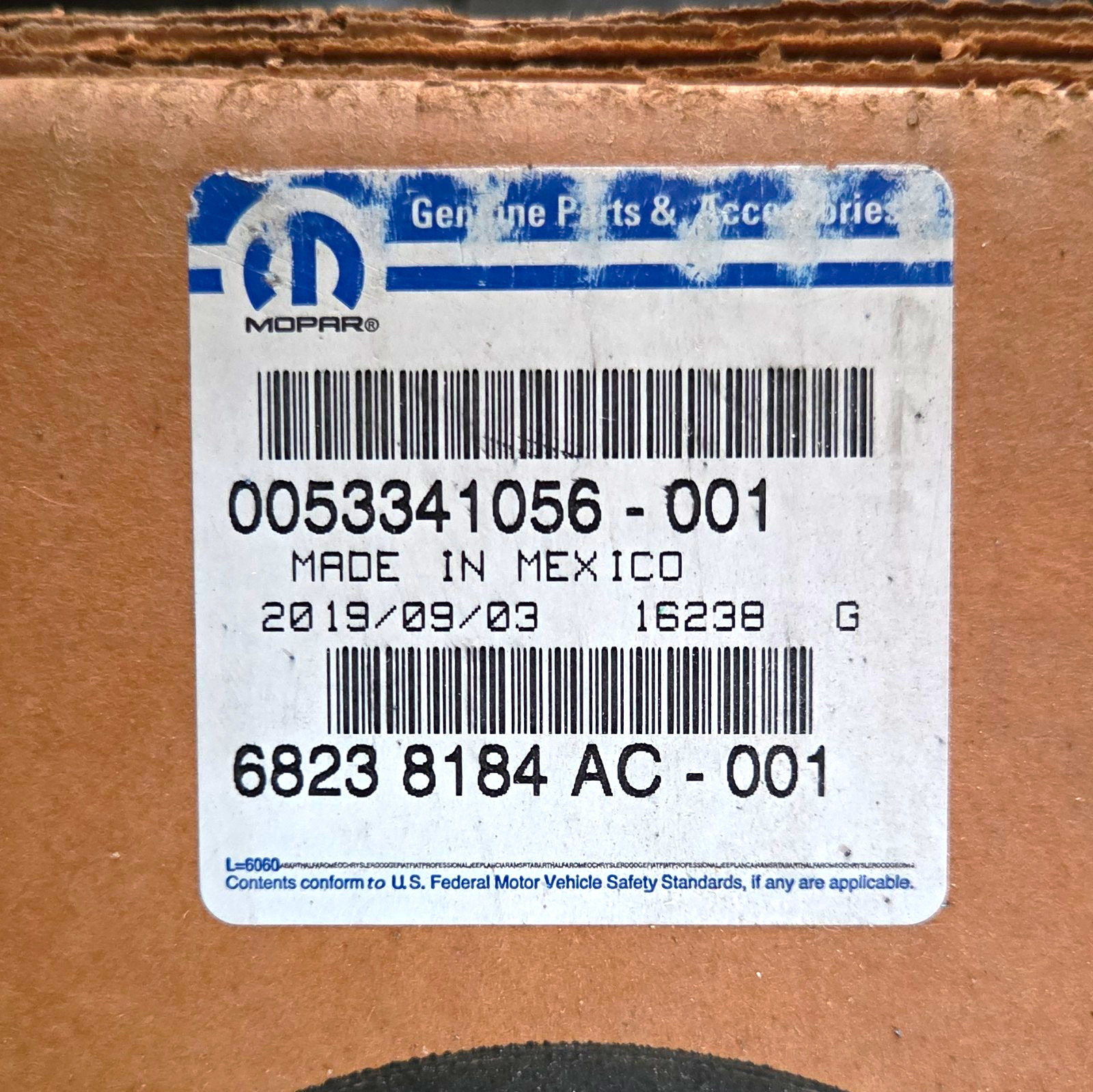 68238184AC New Oem 68238184AC New Oem