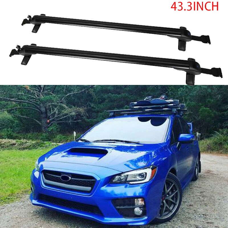 For Subaru WRX STI 2015-2021 Top Roof Rack Cross Bar Luggage Carrier Drill Free