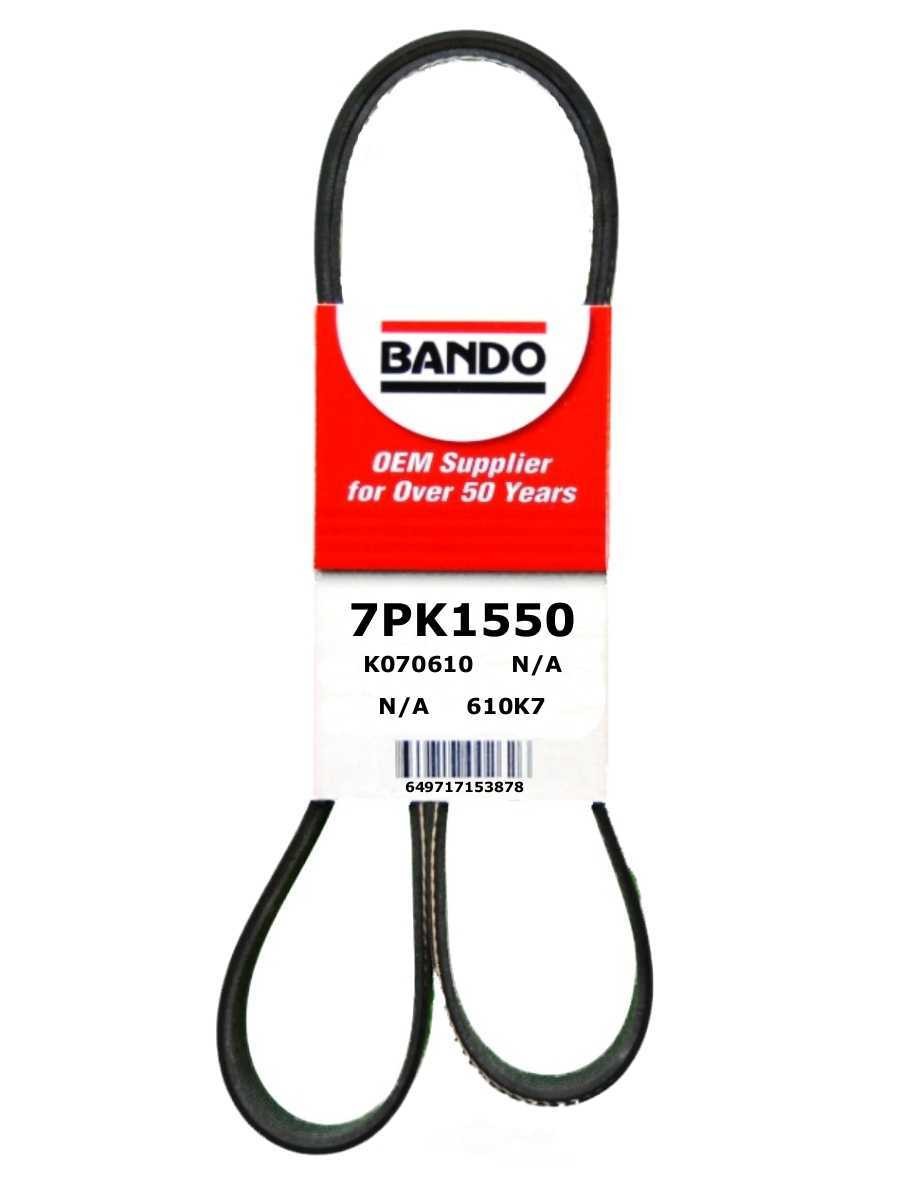 Serpentine Belt  Bando USA  7PK1550