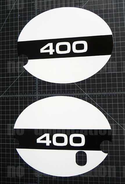 1973 - 1975 suzuki TM400 decals side number plate sticker graphic Cyclone 74\' 75