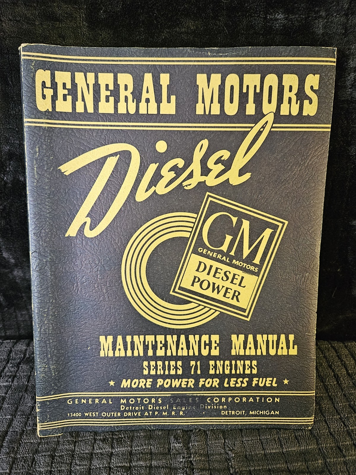 Vintage 1941 GM General Motors Diesel Maintenance Manual Series 71 Engines