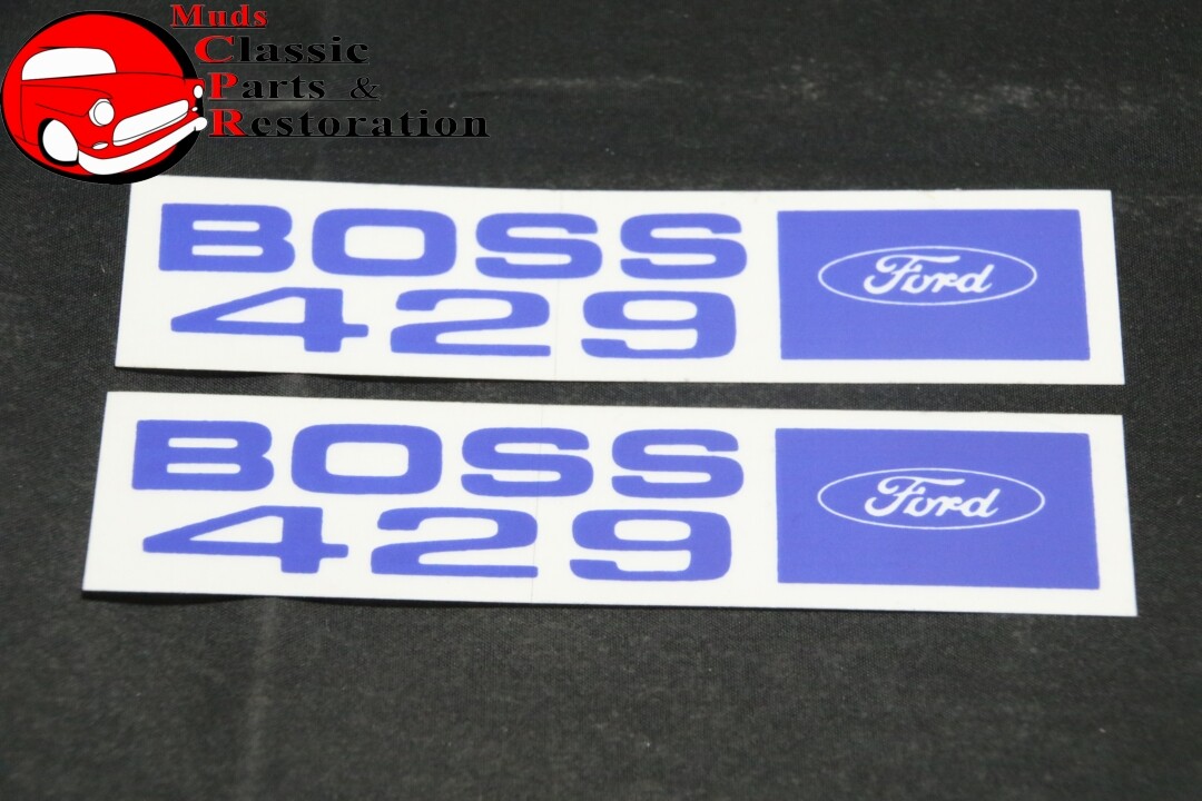 69-70 Mustang Ford Boss 429 Valve Cover Decals Pair 69-70 Mustang Ford Boss 429 Valve Cover Decals Pair