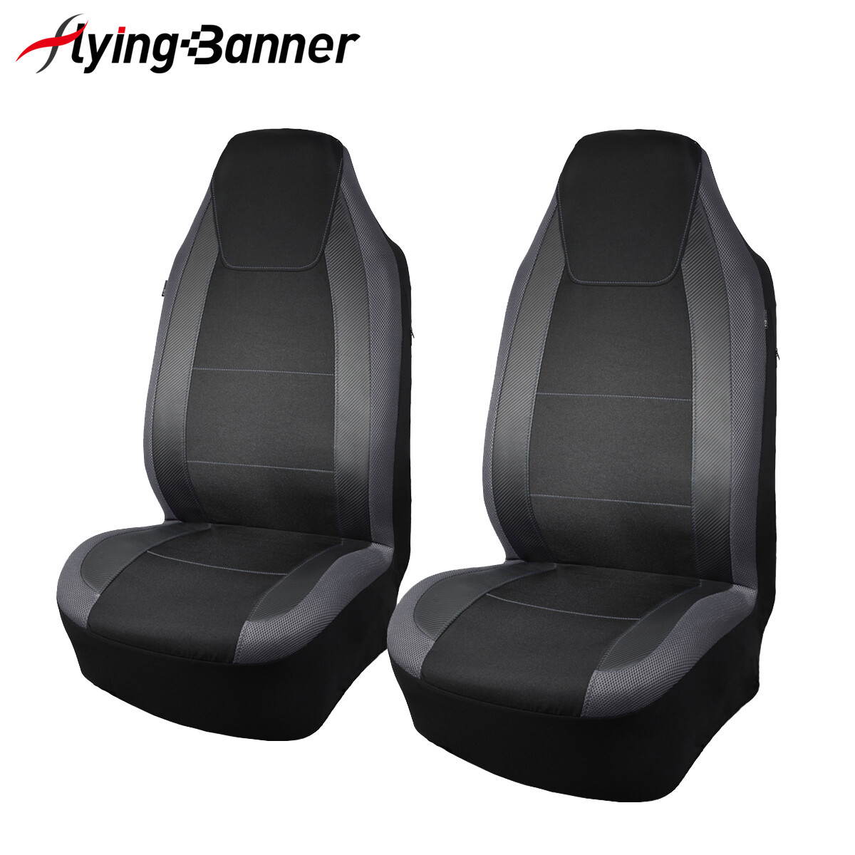 Car Seat Covers Universal Front Set Armrest Back Pocket High Back for Armrest