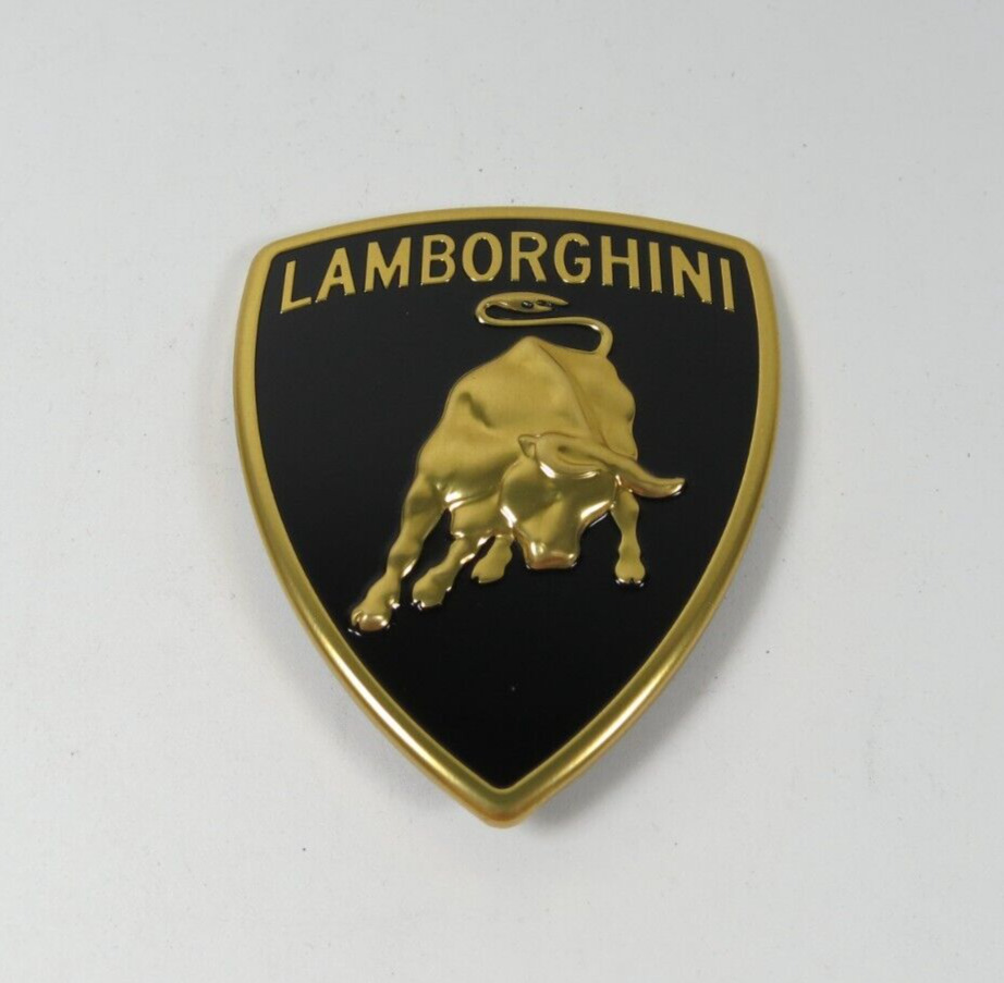 Lamborghini Aventador Huracan Urus Front Hood Emblem Bull Badge Logo Genuine OEM