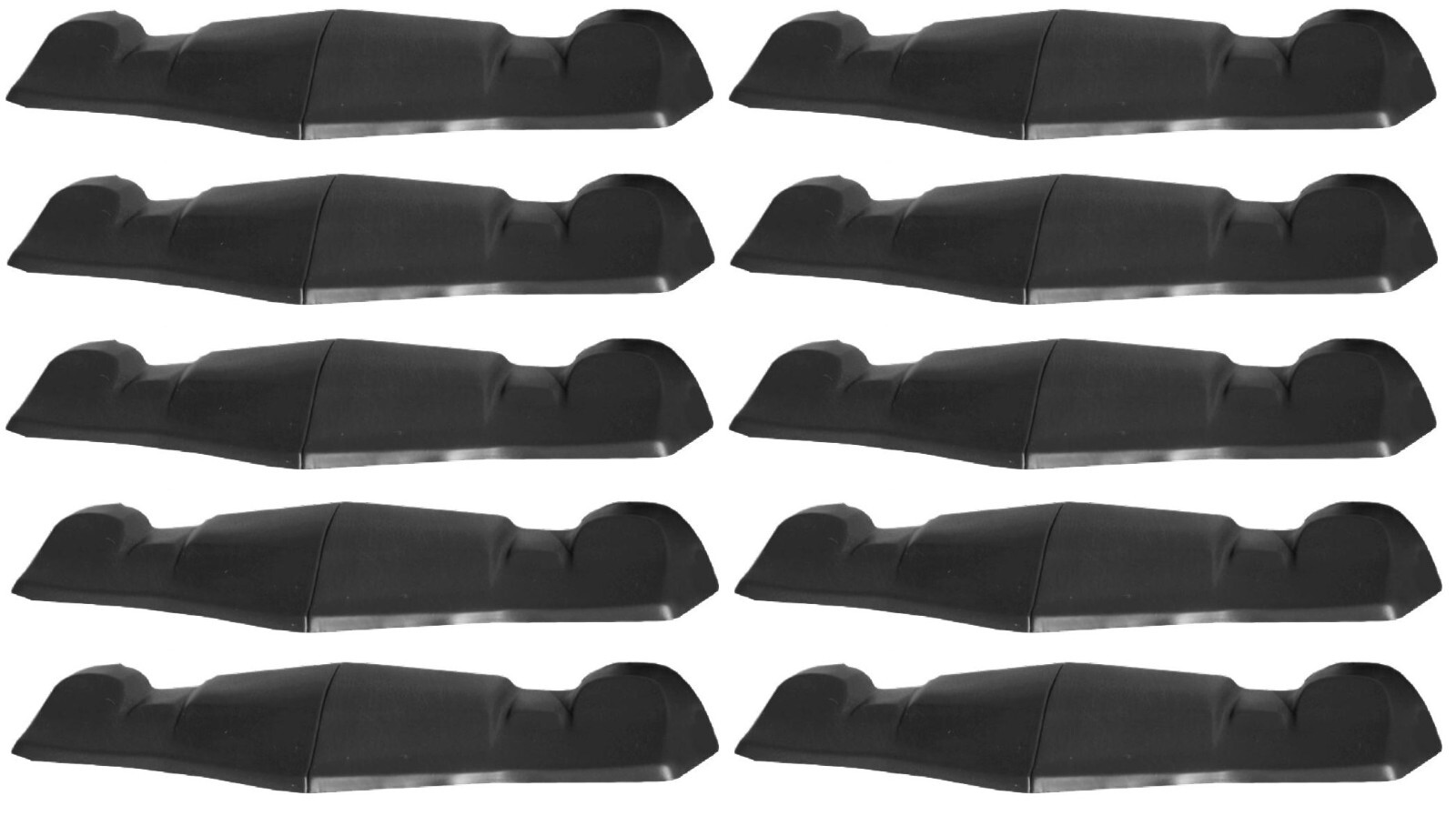 LOT OF 10 NEW 1970-81 CHEVY CAMARO RACING UPPER NOSE PIECES,BLACK NOSEPIECES