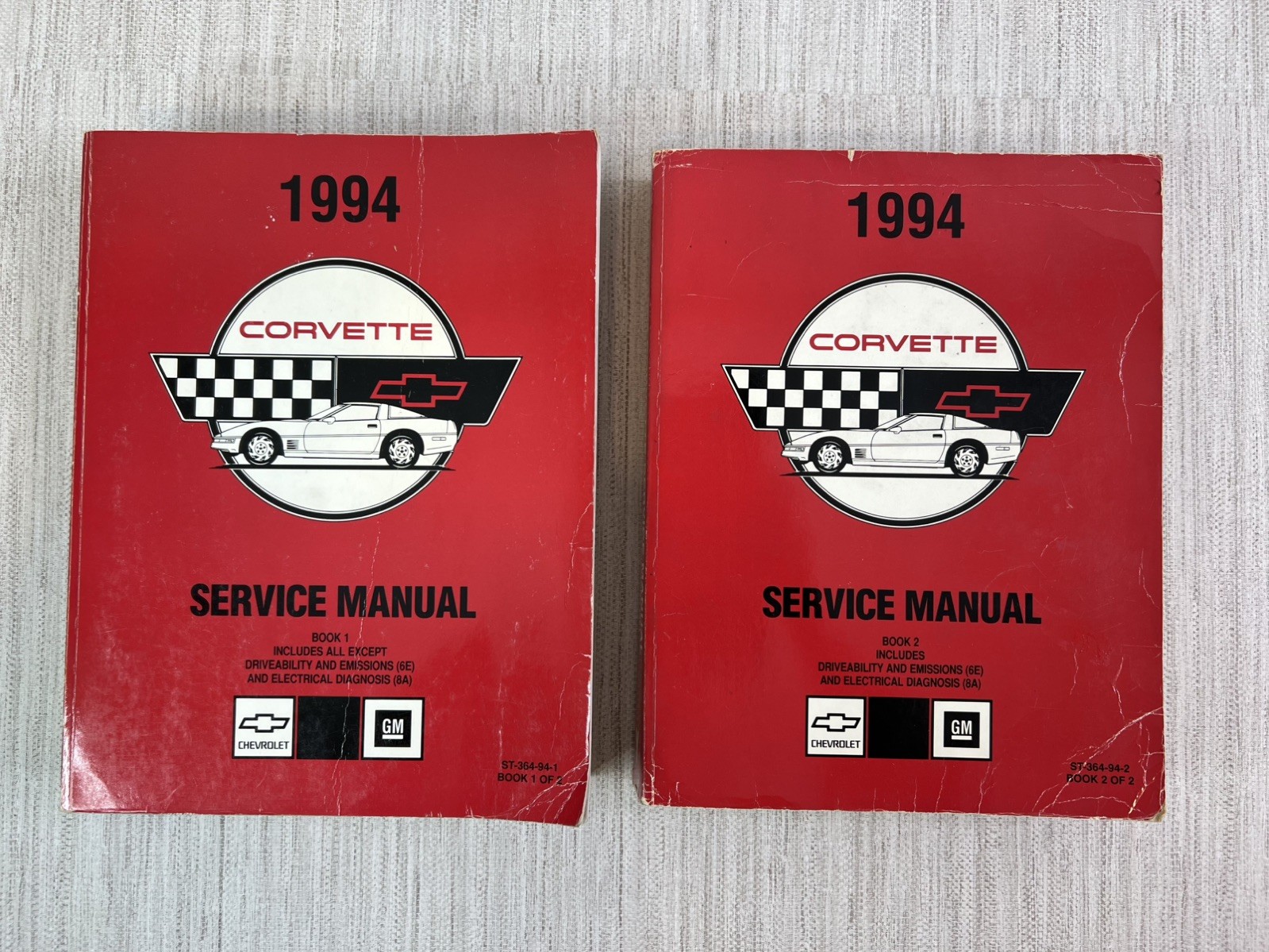 1994 CORVETTE SHOP MANUAL SET / SERVICE MANUALS / ORIGINAL SHOP BOOKS 1 And 2 1994 CORVETTE SHOP MANUAL SET / SERVICE MANUALS / ORIGINAL SHOP BOOKS 1 And 2