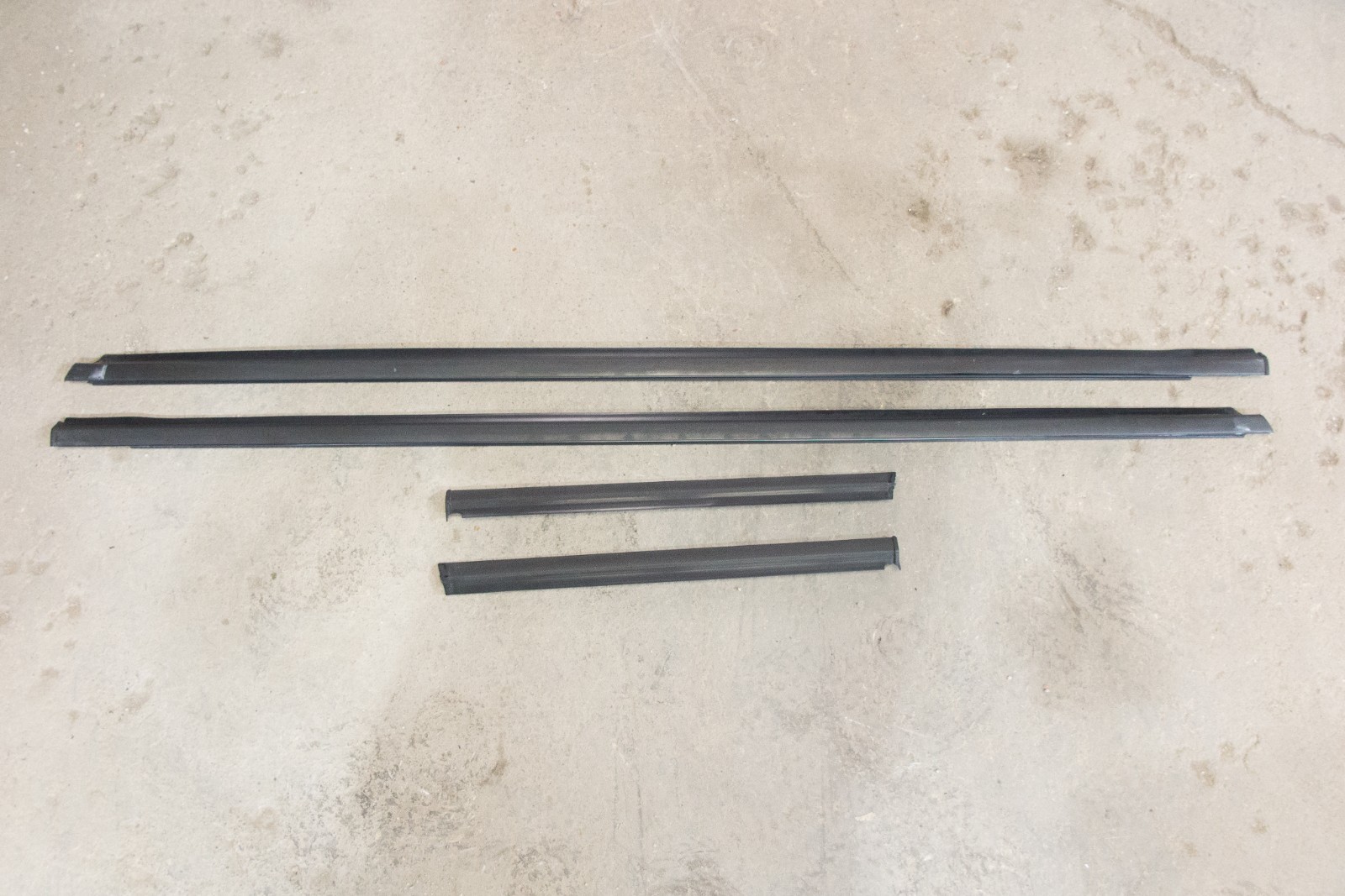 1990-96 NISSAN 300ZX TWIN TURBO DOOR QUARTER WINDOW TRIM MOLDINGS 2+0  OEM