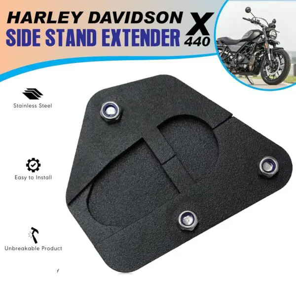 Harley Davidson X440 Side Stand Extender Foot Pad Metal Guard Protector Harley Davidson X440 Side Stand Extender Foot Pad Metal Guard Protector