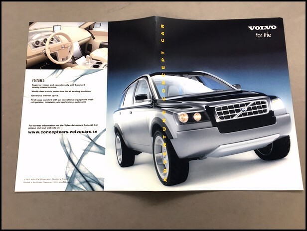 2002 2003 Volvo Adventure Concept XC90 Original Car Sales Brochure Folder