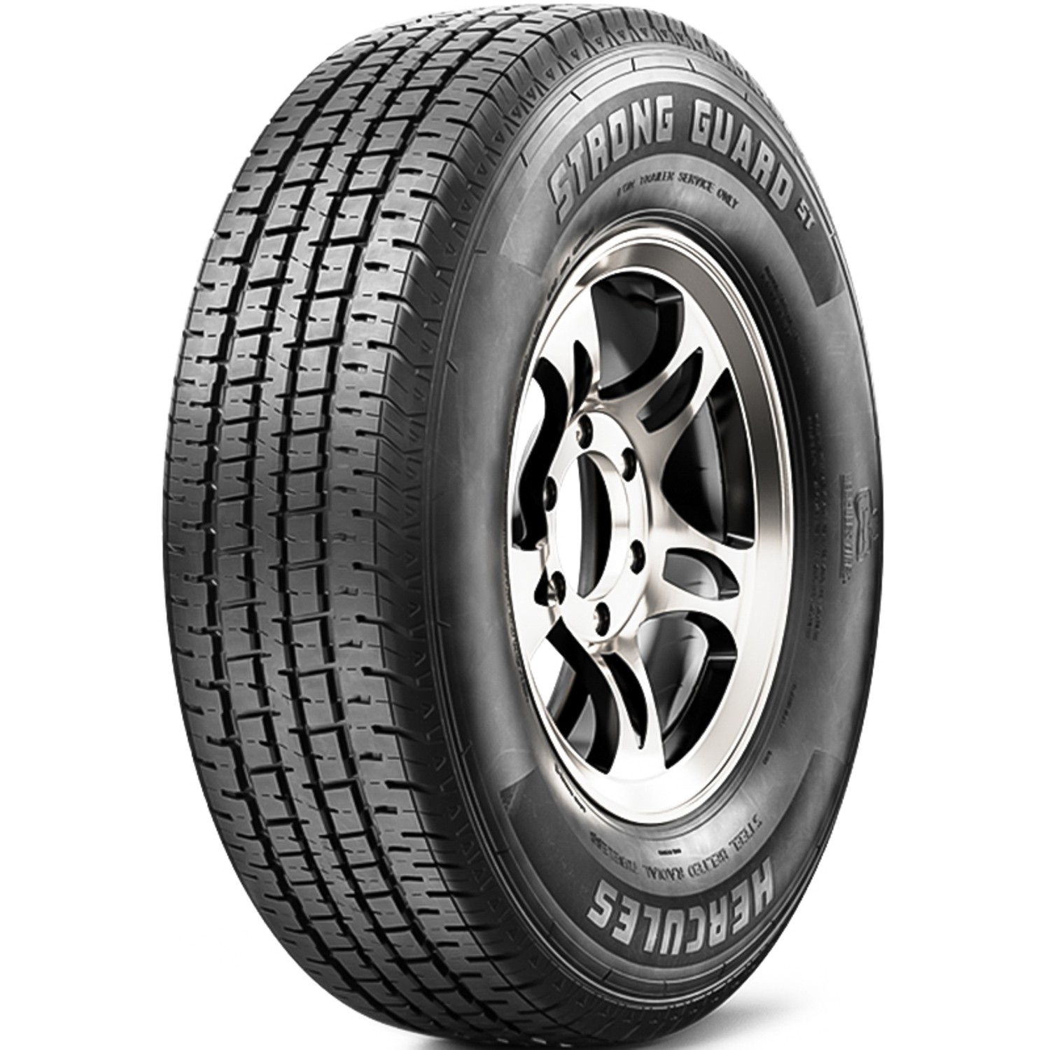 Tire Hercules Strong Guard ST Steel Belted ST 225/75R15 Load E 10 Ply Trailer Tire Hercules Strong Guard ST Steel Belted ST 225/75R15 Load E 10 Ply Trailer
