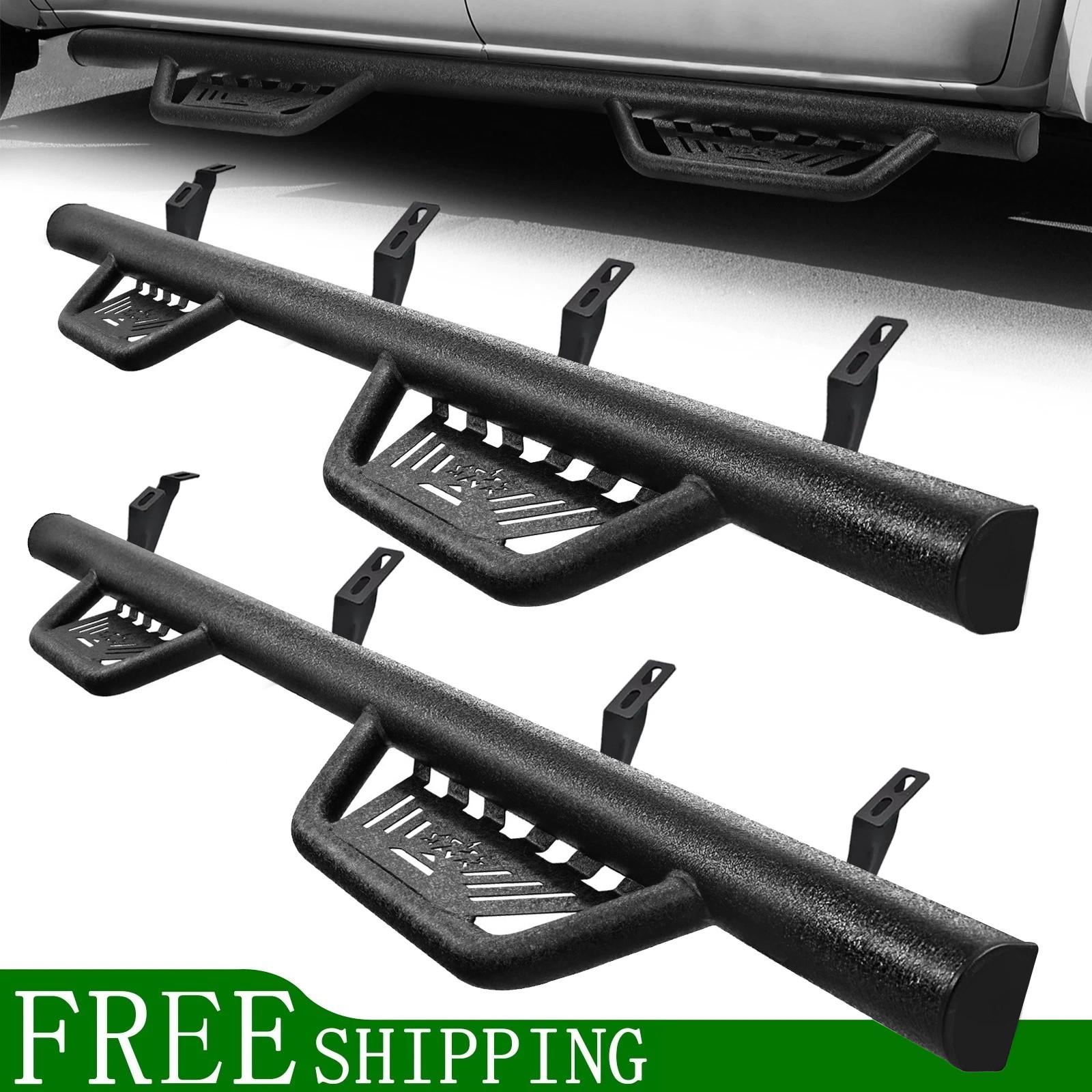 For 2024-2026 Tacoma Double/Crew Cab Running Boards Drop Steps Side Bar
