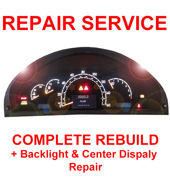 Mercedes W215 CL500 CL600 CL55 AMG Speedometer Instrument Gauge Cluster REPAIR