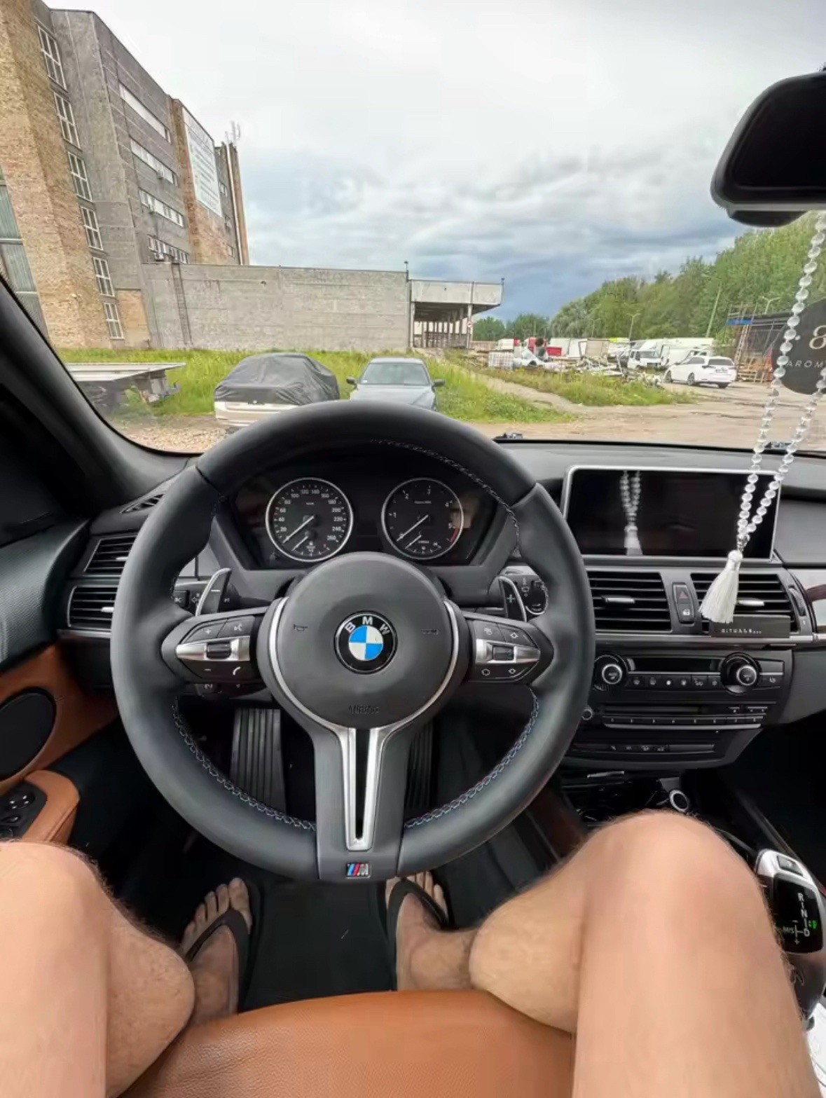 M Style Leather Steering Wheel For BMW F10 F11 F18 F06 F12 F07 F01 F02 F03 M5 M6