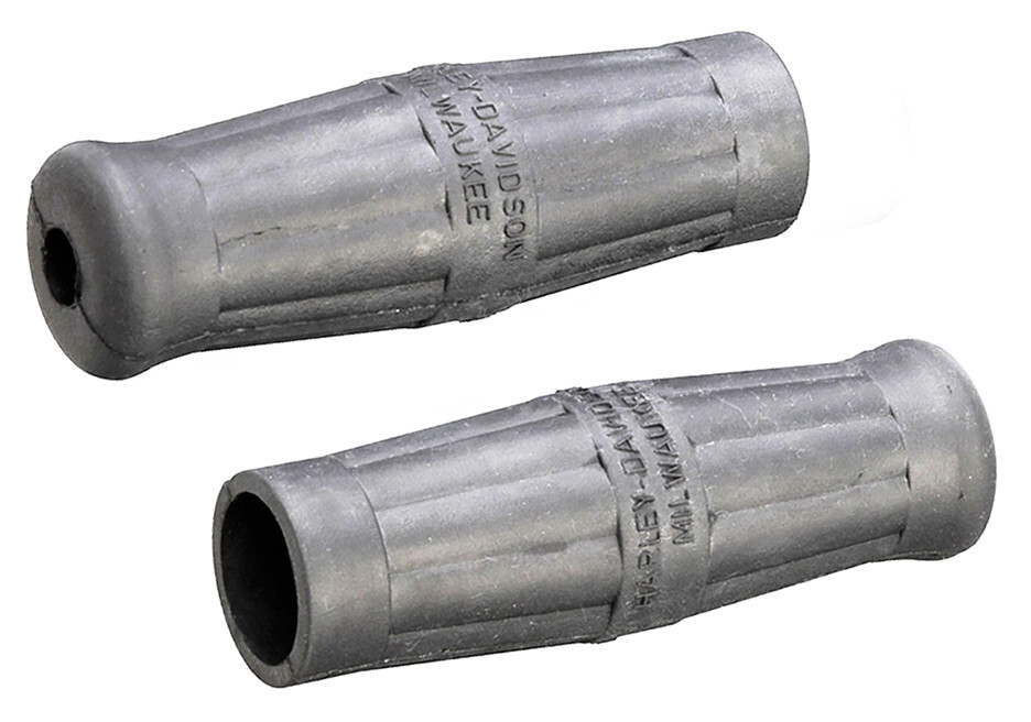Black RUBBER GRIPS Harley 1909 - 1934 JD VL RL DL 
