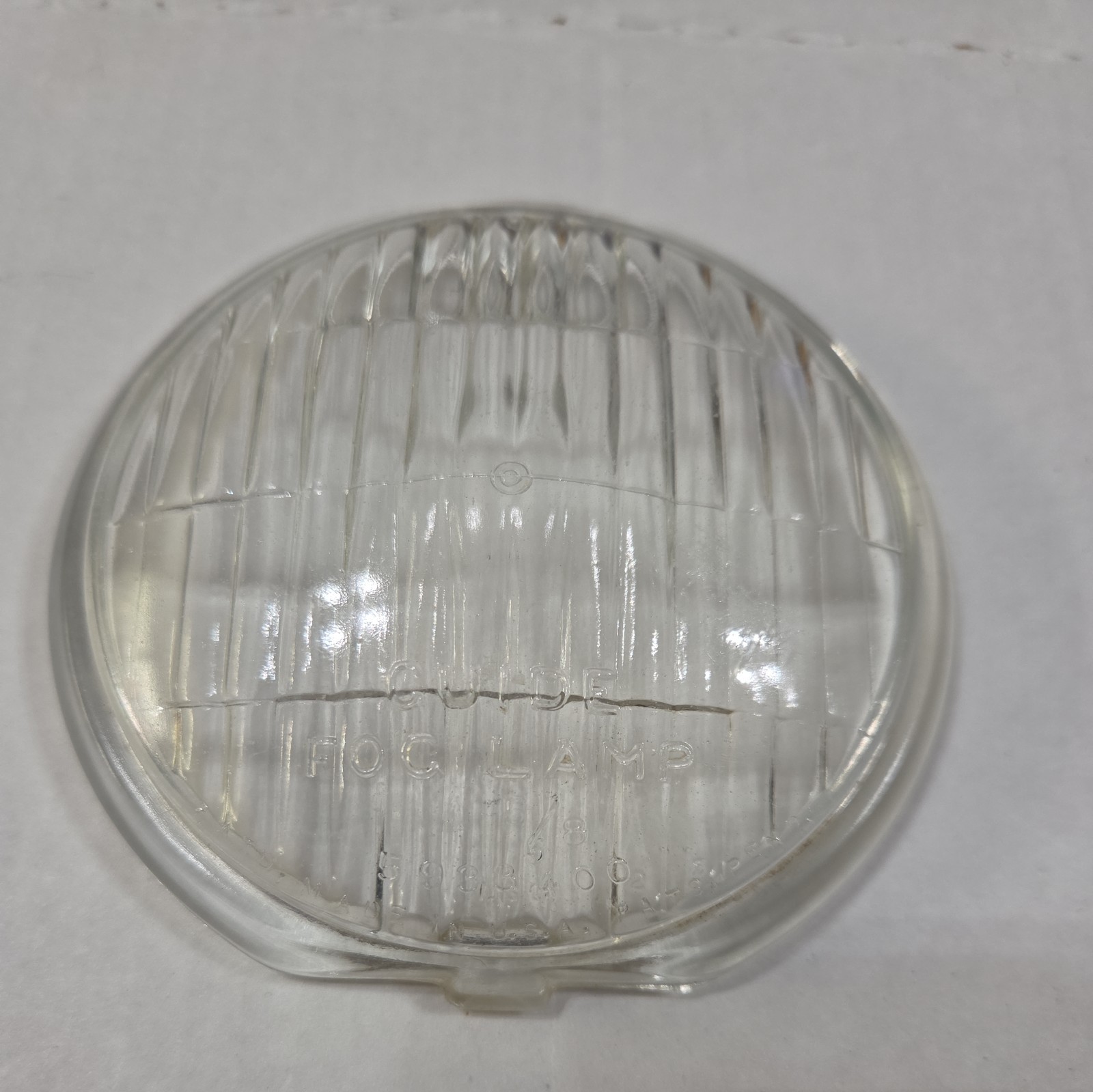 1942-48 GM FOG LIGHT LENS GLASS OEM 4-5/8 OD NOS #5933400 CHEVROLET OLDS PONTIAC