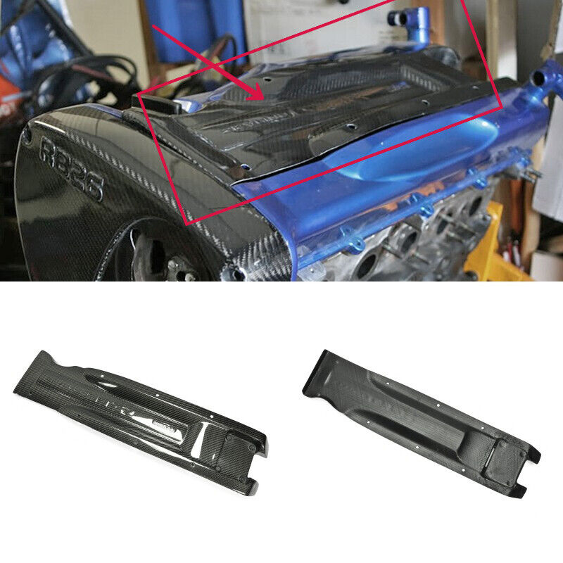 For Nissan GTR RB26 DETT R32 R33 Carbon Fiber Inner Coil Spark Plug Engine Cover