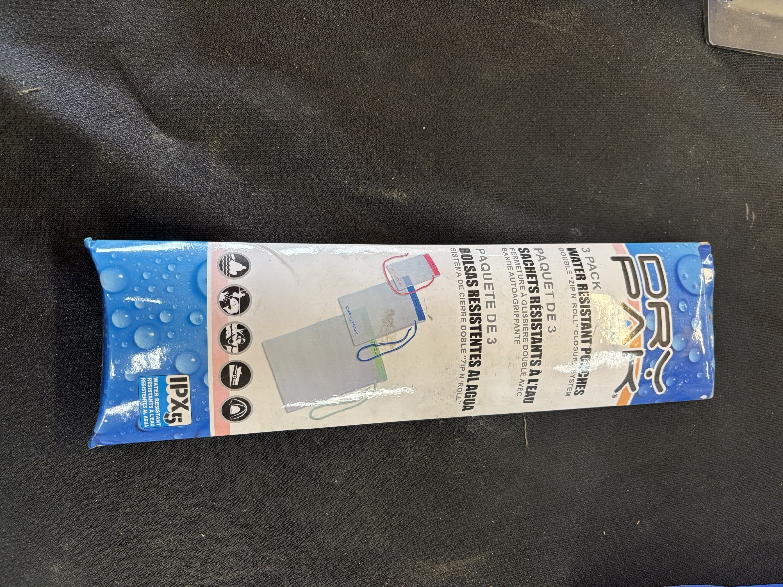 Dry Pak 3 pack water resistant pouches zip and roll 18-5232 Dry Pak 3 pack water resistant pouches zip and roll 18-5232