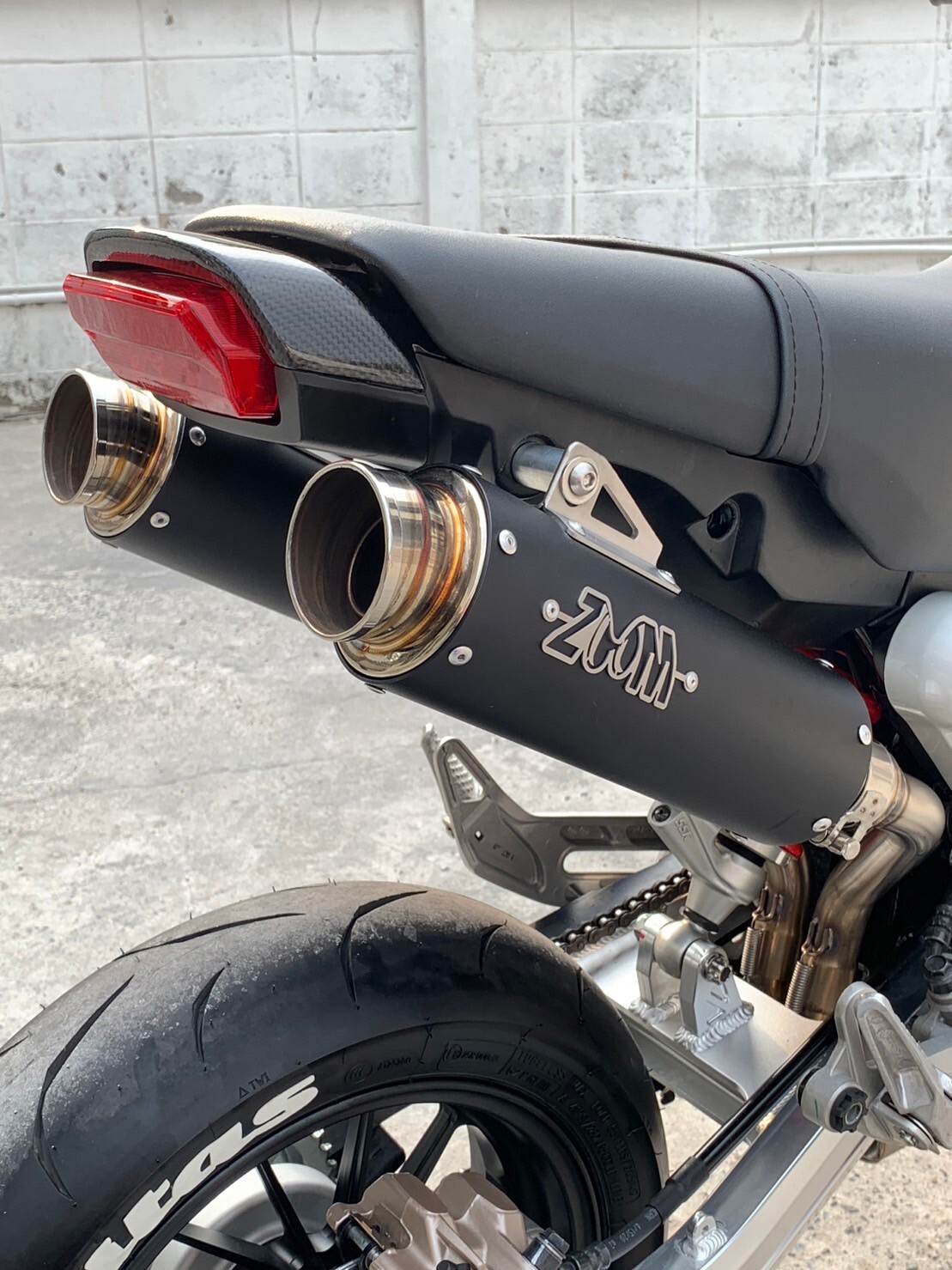 ZoOM Exhaust Honda MSX GROM 125 2022-2026 Dual Full System High Mount 2SLZ