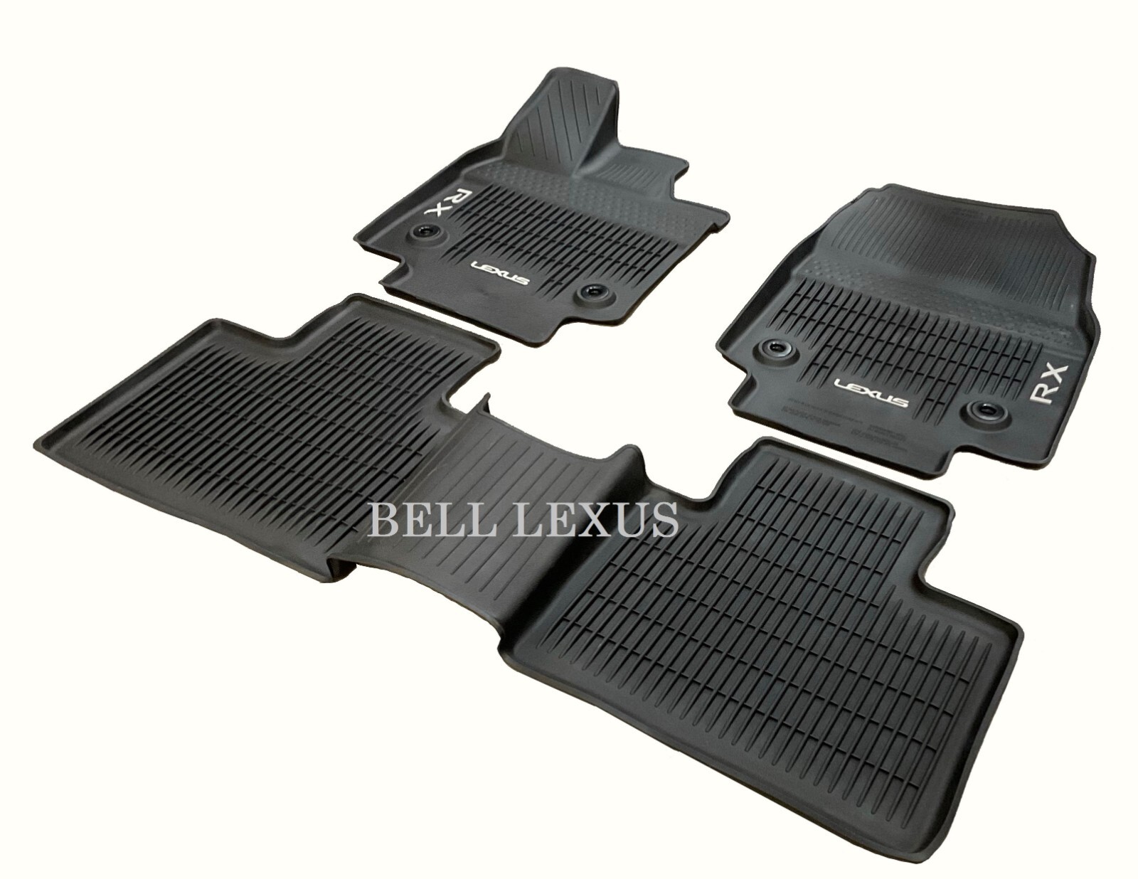 LEXUS OEM FACTORY ALL WEATHER FLOOR MAT LINER SET 2023-2026 RX350 & RX500H BLACK